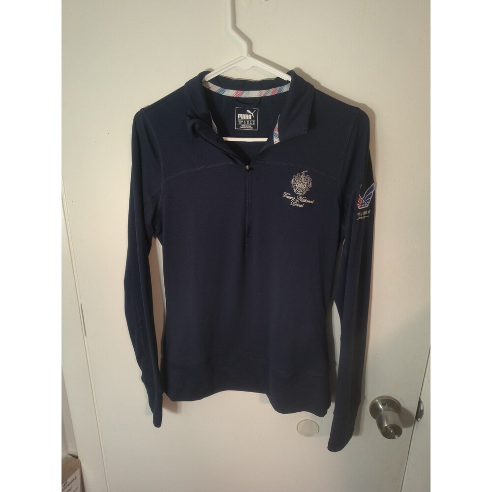 PUMA Volition Trump National Doral Golf 1/4 Zip Pullover Warm Cell Small